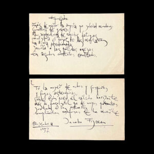 Poema Manuscrito de Jacobo Fijman