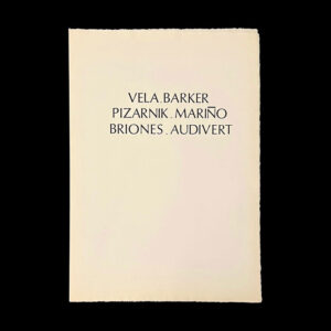 Vela-Barker / Pizarnik-Mariño / Briones-Audivert