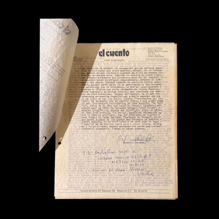Carta Mecanografiada de Edmundo Valades - Imagen 2