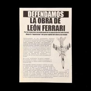 Defendamos la Obra de León Ferrari