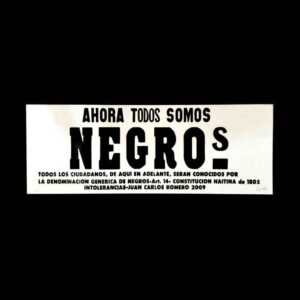 Ahora Todos Somos Negros